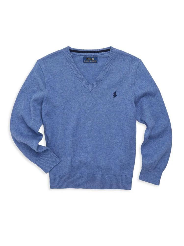 商品Ralph Lauren|男幼童/小童V领纯棉毛衣,价格¥209,第1张图片