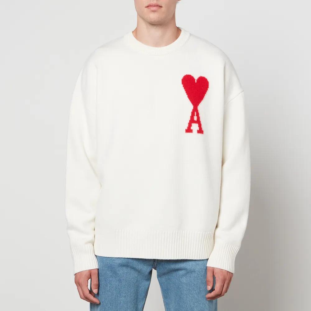 AMI De Coeur Intarsia Virgin Wool Jumper商品第1张图片规格展示