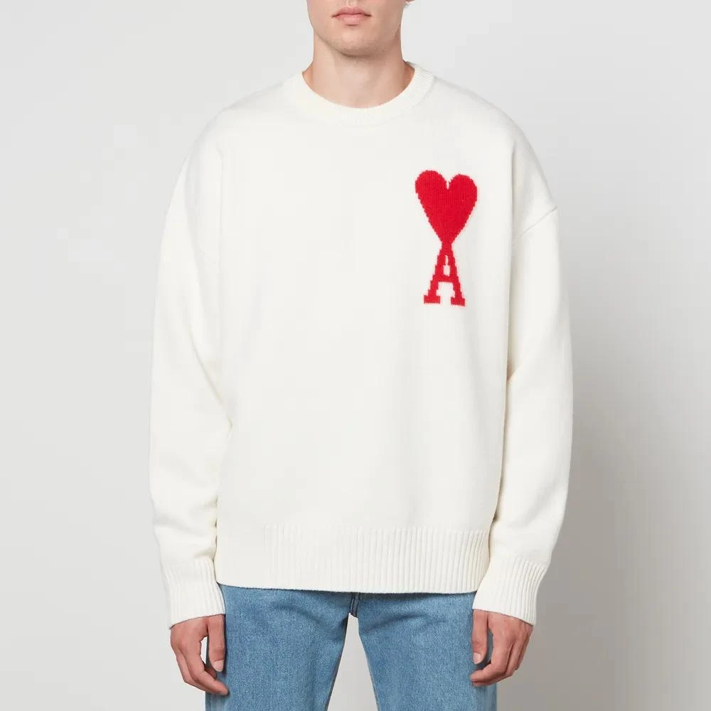 商品AMI|AMI De Coeur Intarsia Virgin Wool Jumper,价格¥3219,第1张图片