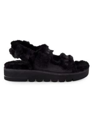 商品Stuart Weitzman|Zoe Suede & Faux Fur Platform Sandals,价格¥482,第1张图片