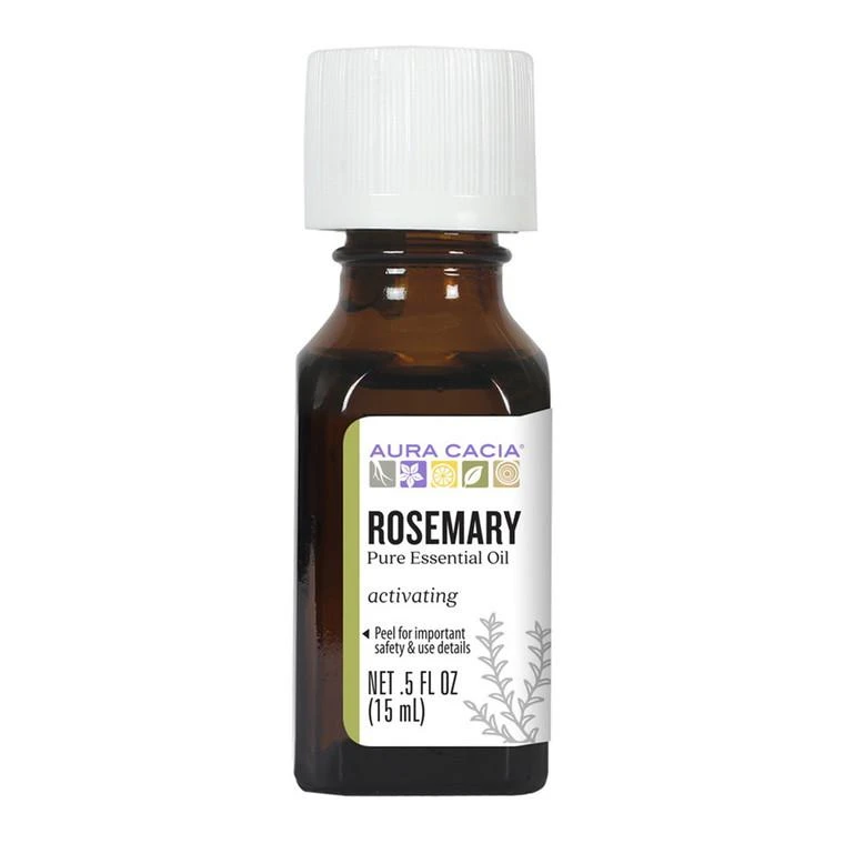 商品Aura Cacia|Aura Cacia 100% Pure Essential Oil, Rosemary, 0.5 Oz,价格¥30,第1张图片