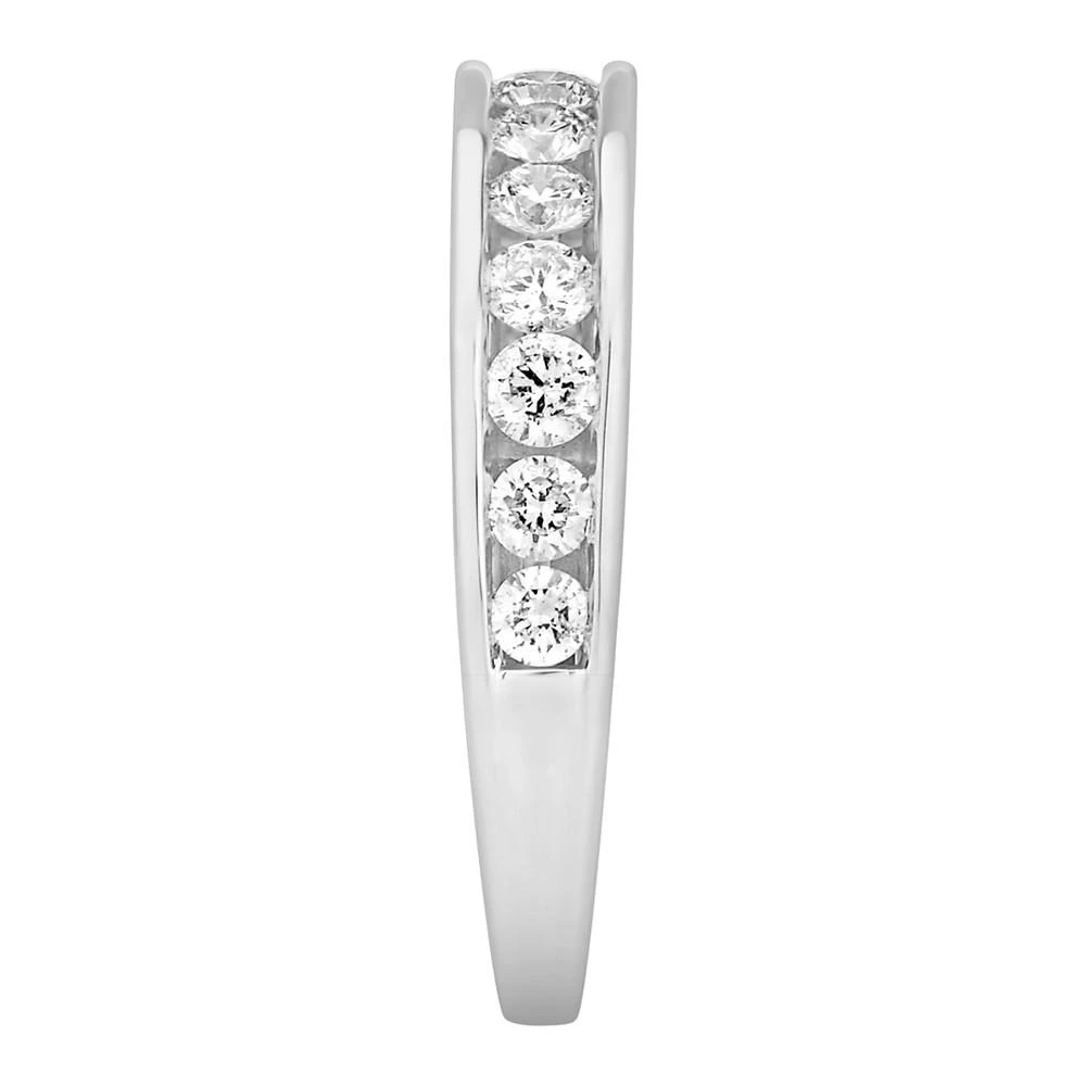 商品Macy's|Diamond Channel Band (1 ct. t.w.) in 14k White or Yellow Gold,价格¥18687,第2张图片详细描述