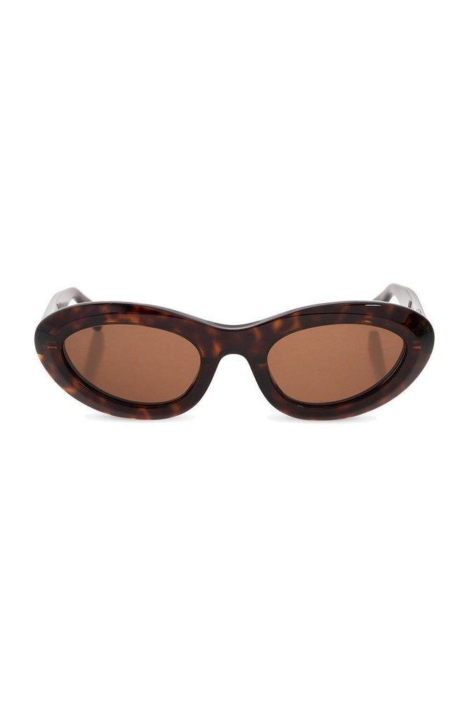 Bottega Veneta Eyewear Bombe Round Sunglasses商品第1张图片规格展示