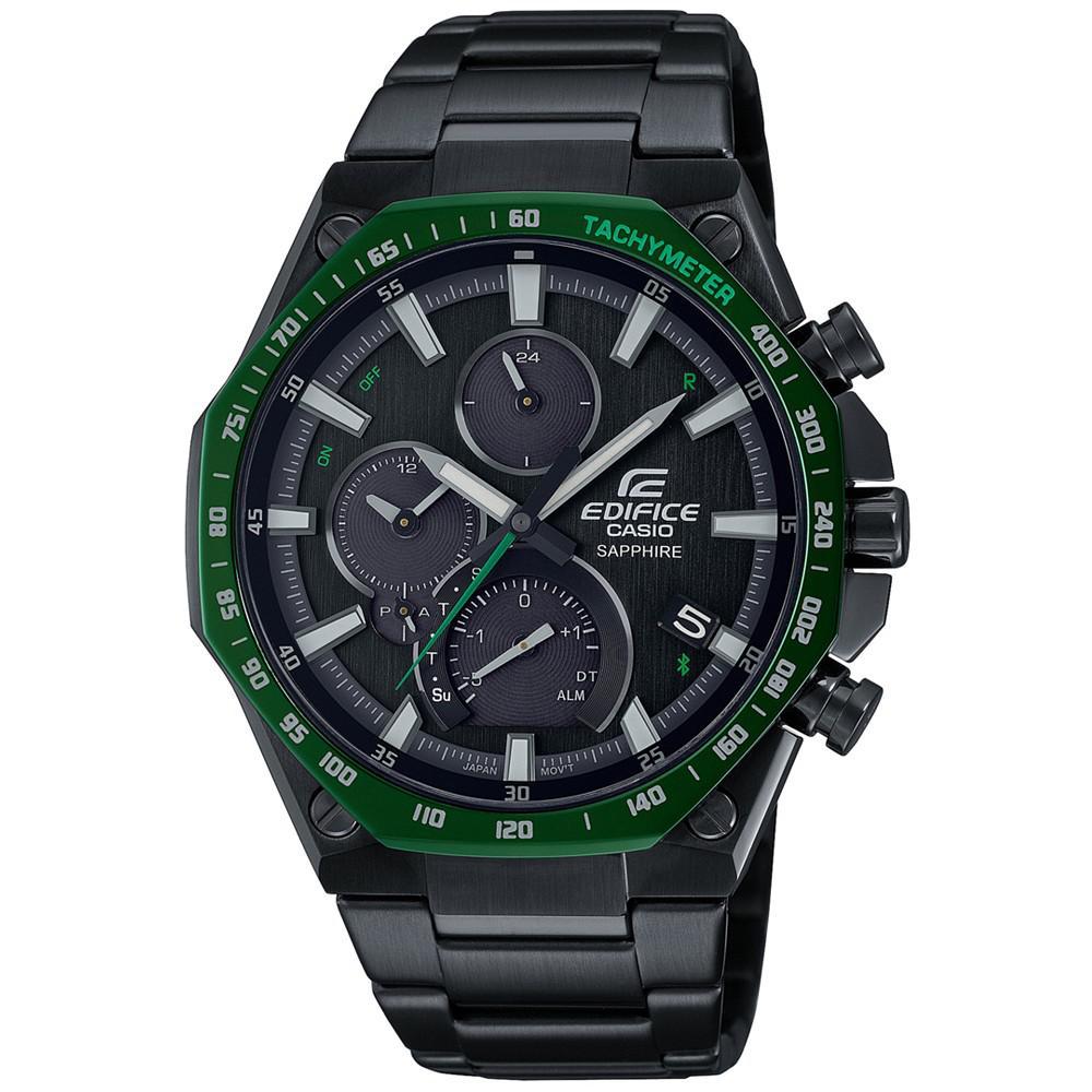 商品G-Shock|G-Shock Men's Connected Black Stainless Steel Bracelet Watch 42mm,价格¥2627,第1张图片