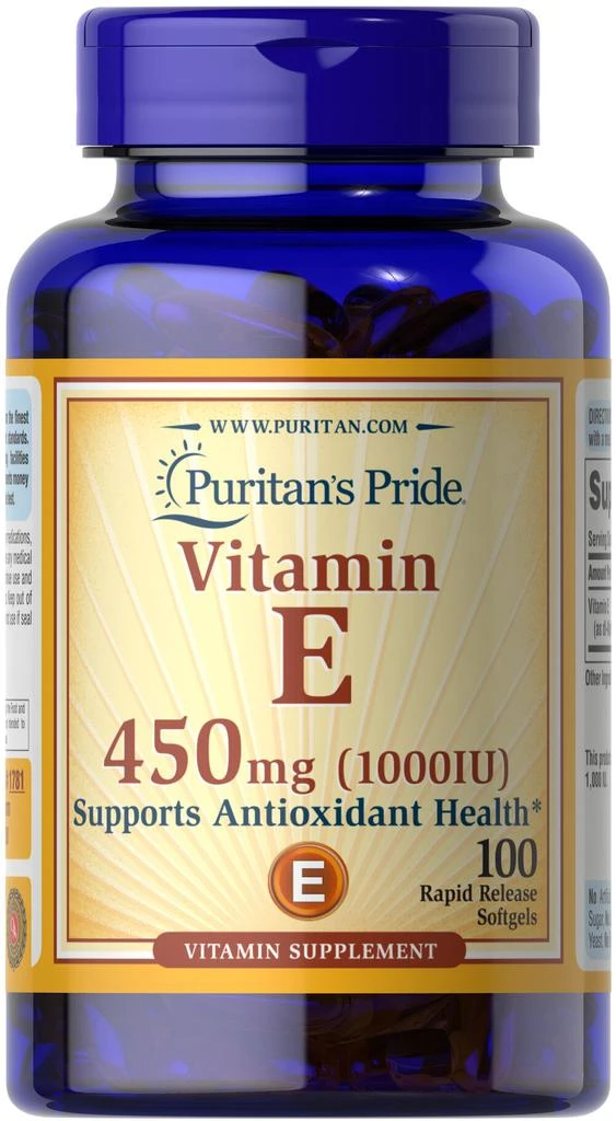 商品Puritan's Pride|Top Sellers: Vitamin E-1000 IU,价格¥213-¥425,第1张图片