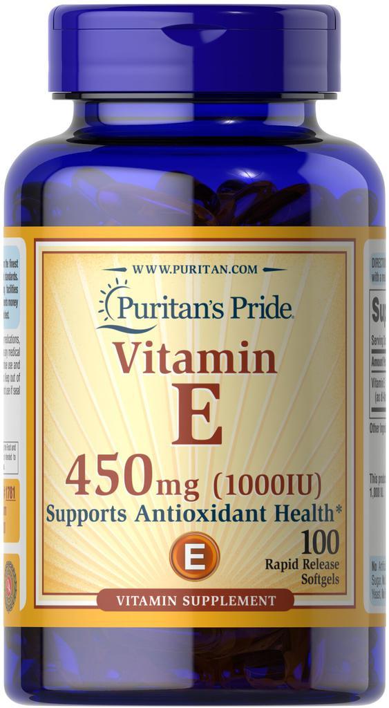 商品Puritan's Pride|Top Sellers: Vitamin E-1000 IU,价格¥179-¥358,第1张图片