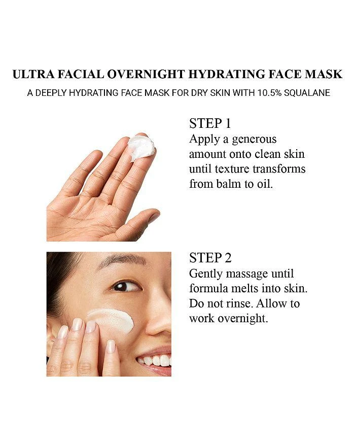 商品Kiehl's|Ultra Facial Overnight Rehydrating Mask 3.4 oz.,价格¥333,第5张图片详细描述