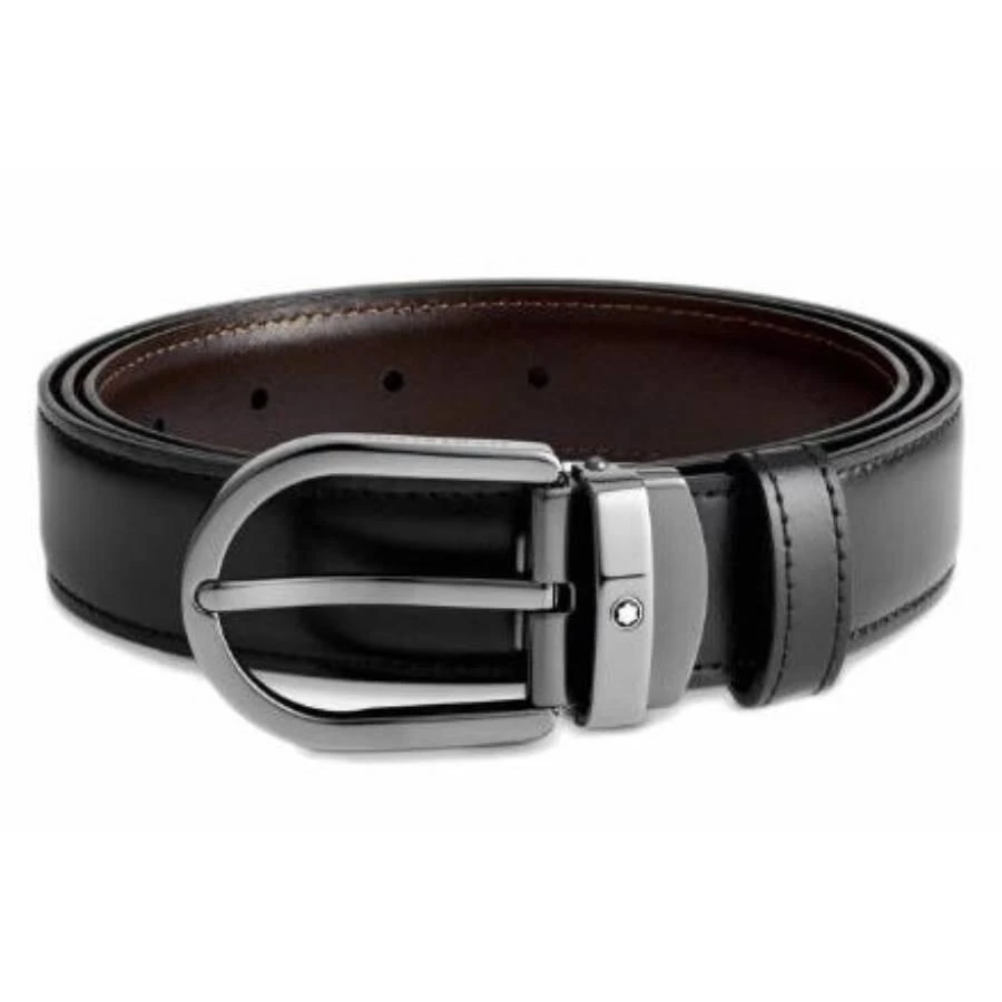商品MontBlanc|Horseshoe Buckle Reversible Belt,价格¥1675,第1张图片