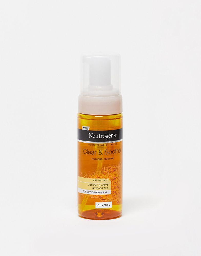 Neutrogena Clear & Soothe Mousse Cleanser for Spot-Prone Skin 150ml商品第1张图片规格展示