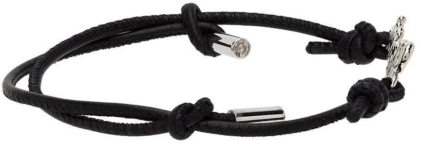 商品Marni|Black & Silver Logo Script Bracelet,价格¥771,第5张图片详细描述