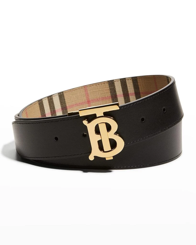 商品Burberry|Men's TB-Buckle Reversible Belt,价格¥4480,第2张图片详细描述