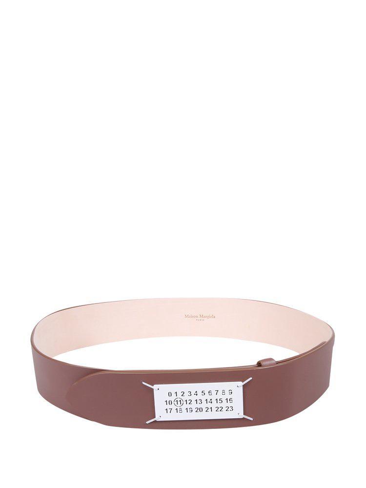 商品MAISON MARGIELA|Maison Margiela Pointed Tip Logo Patch Belt,价格¥1519-¥2347,第1张图片