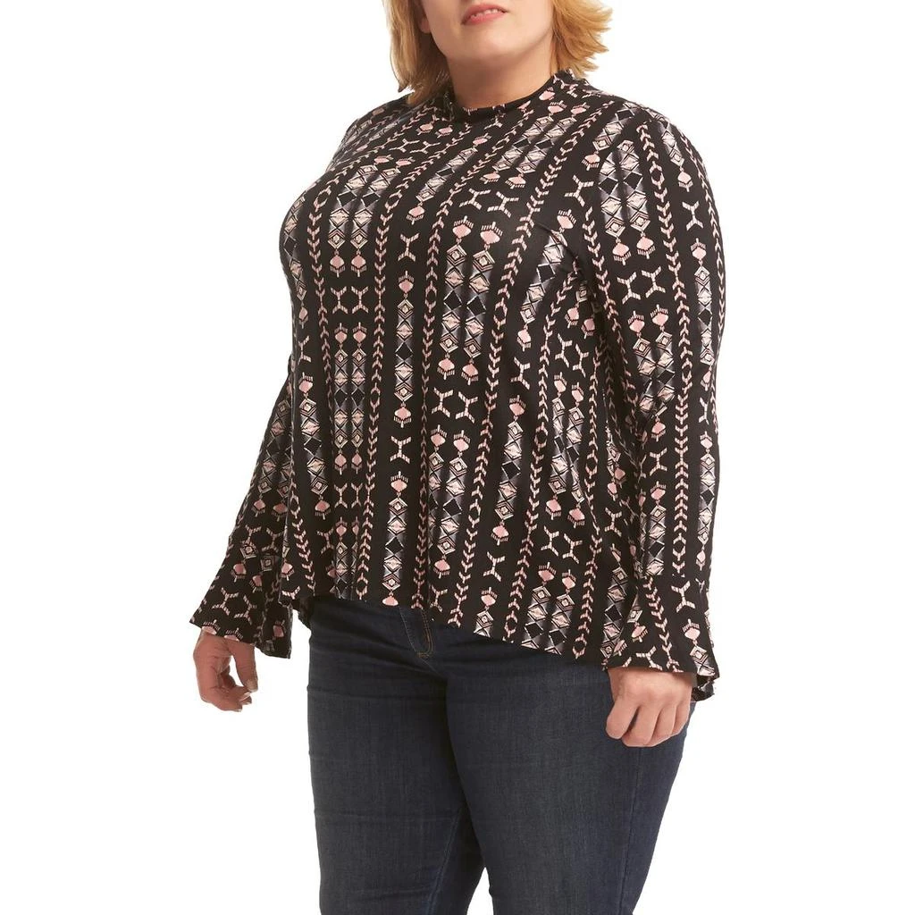 商品Tart|Tart Collections Odette Women's Plus Size Printed Flounce Sleeve Pullover Top,价格¥62,第3张图片详细描述