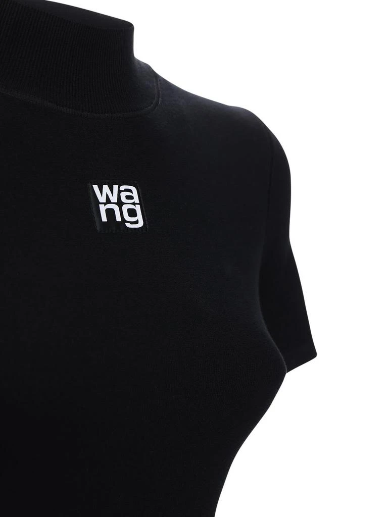 商品Alexander Wang|女式 徽标弹力平纹针织迷你连衣裙,价格¥3480,第3张图片详细描述