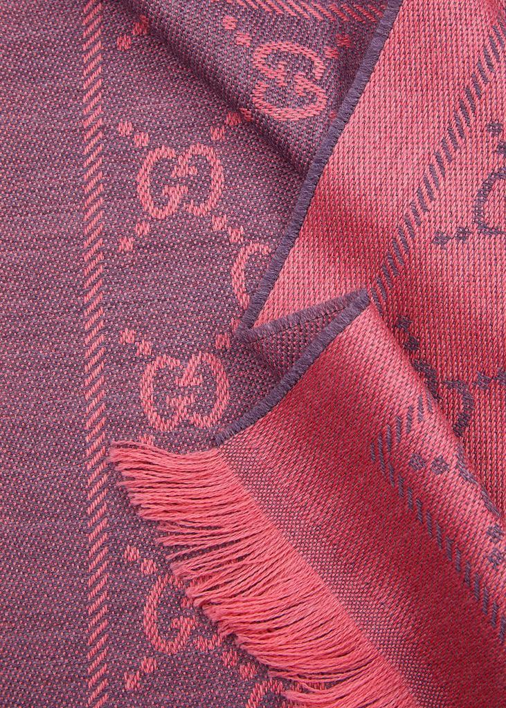 商品Gucci|Sten GG-jacquard wool scarf,价格¥2712,第5张图片详细描述