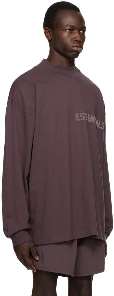 商品Essentials|2023春季新款 紫色圆领长袖 T 恤 男女同款,价格¥421,第2张图片详细描述