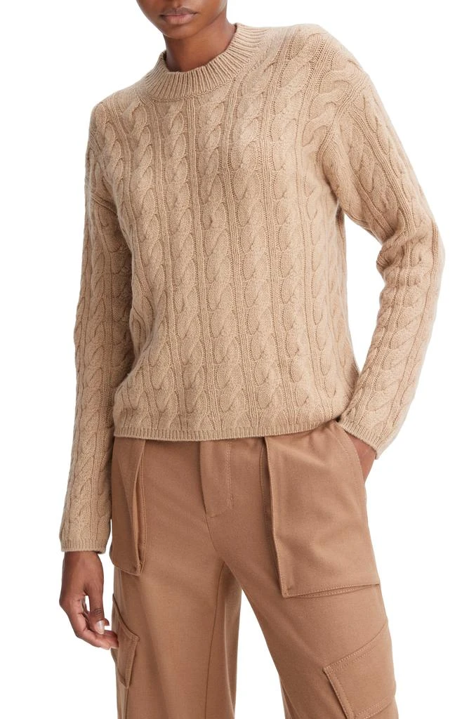 商品Vince|Cable Knit Wool Blend Crewneck Sweater,价格¥1349,第1张图片