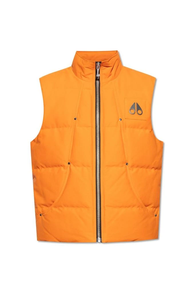 商品Moose Knuckles|Moose Knuckles Logo Plaque Zip-Up Padded Gilet,价格¥2419,第1张图片