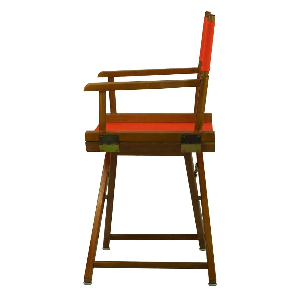 商品Casual Home|18" Director's Chair Honey Oak Frame-Orange Canvas,价格¥693,第2张图片详细描述