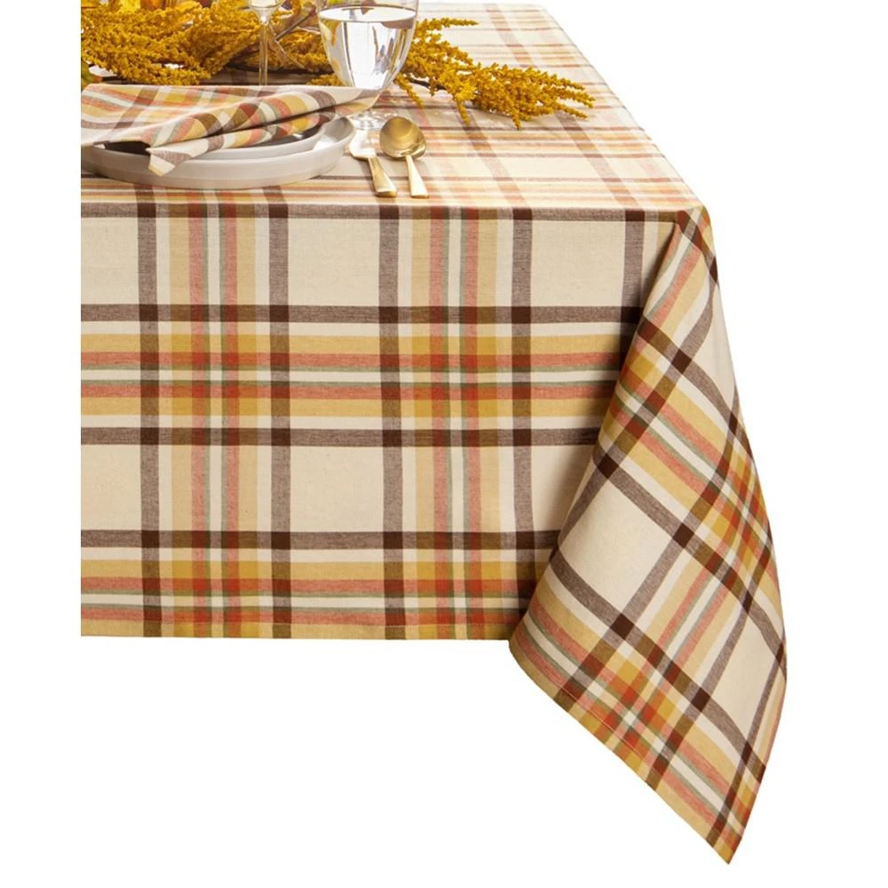 商品Elrene|Russet Harvest Woven Plaid Tablecloth,价格¥307,第2张图片详细描述