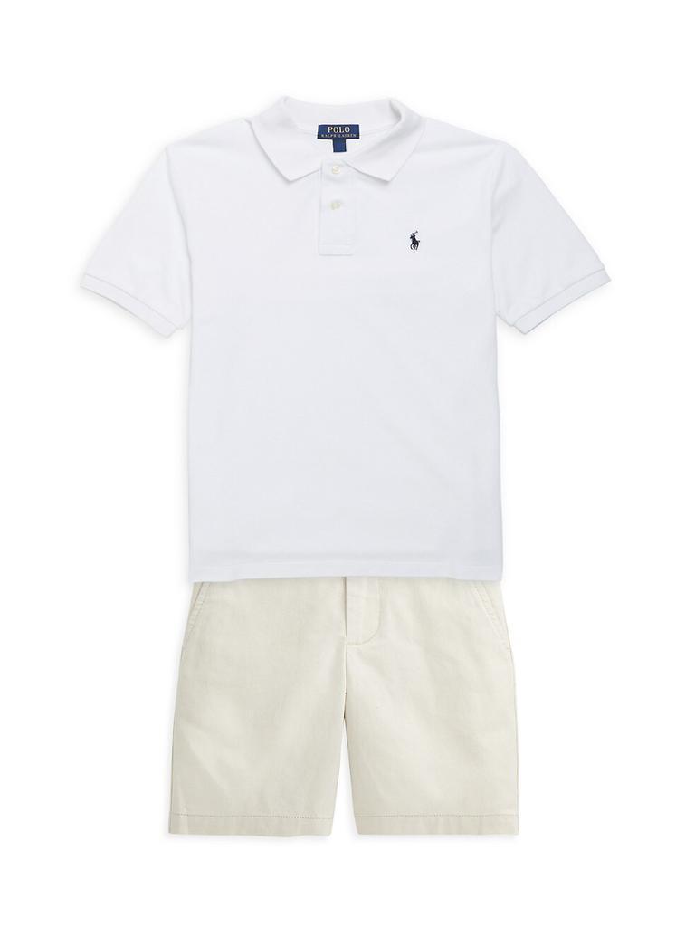 商品Ralph Lauren|Little Boy's & Boy's Classic Mesh Knit Polo,价格¥331-¥364,第4张图片详细描述