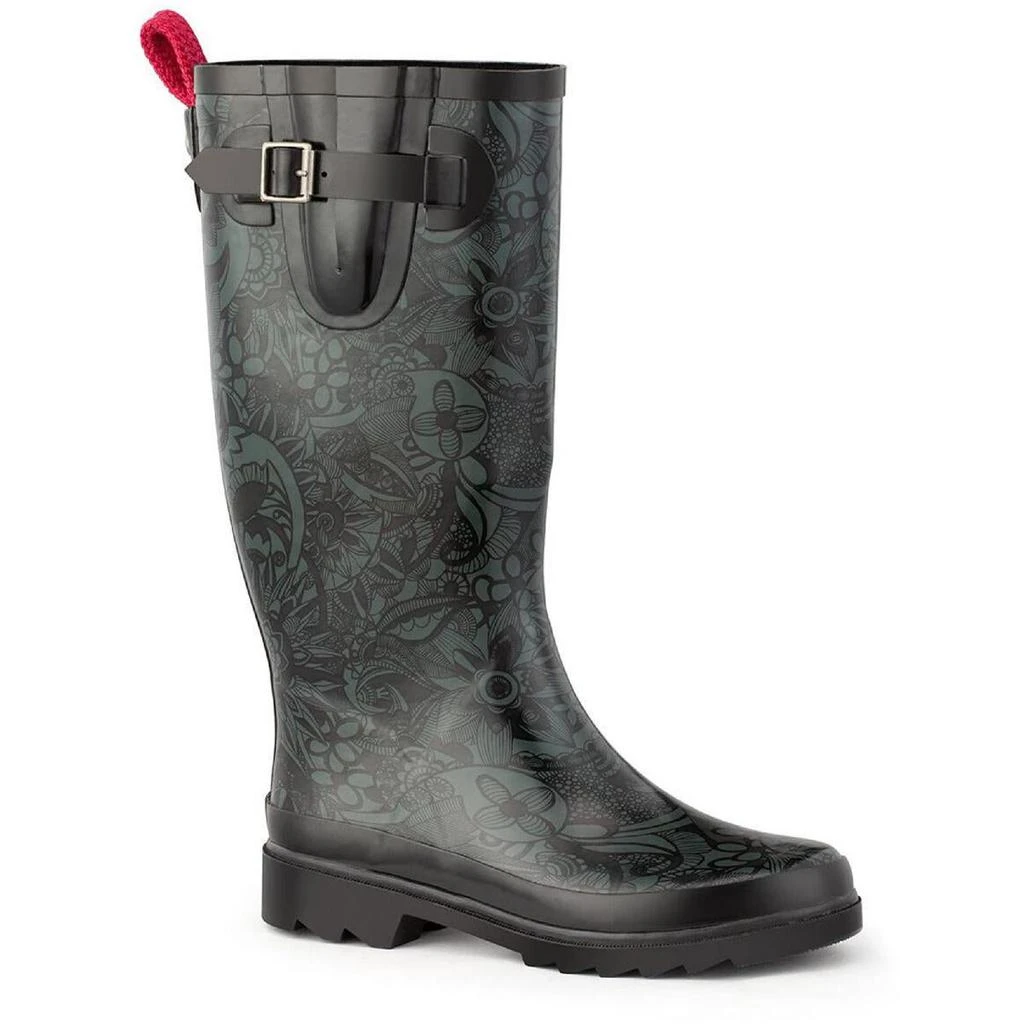 商品Sakroots|SakRoots Womens Rhythm Printed Knee-High Rain Boots,价格¥222,第1张图片详细描述