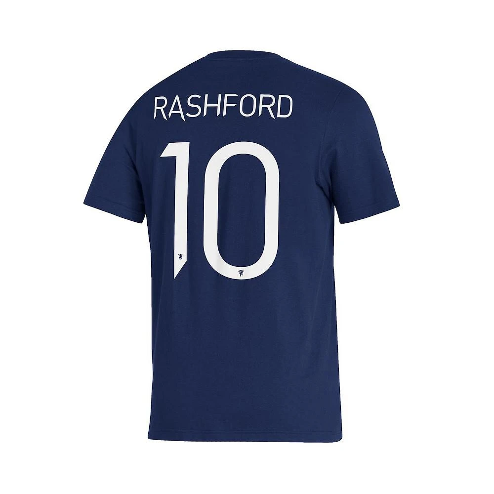 商品Adidas|Men's Marcus Rashford Navy Manchester United Name and Number Amplifier T-shirt,价格¥226,第4张图片详细描述