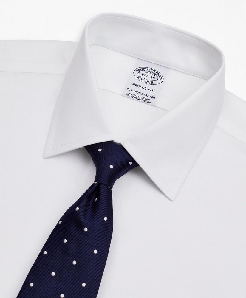 商品Brooks Brothers|Stretch Regent Regular-Fit  Dress Shirt, Non-Iron Twill Ainsley Collar,价格¥954,第4张图片详细描述