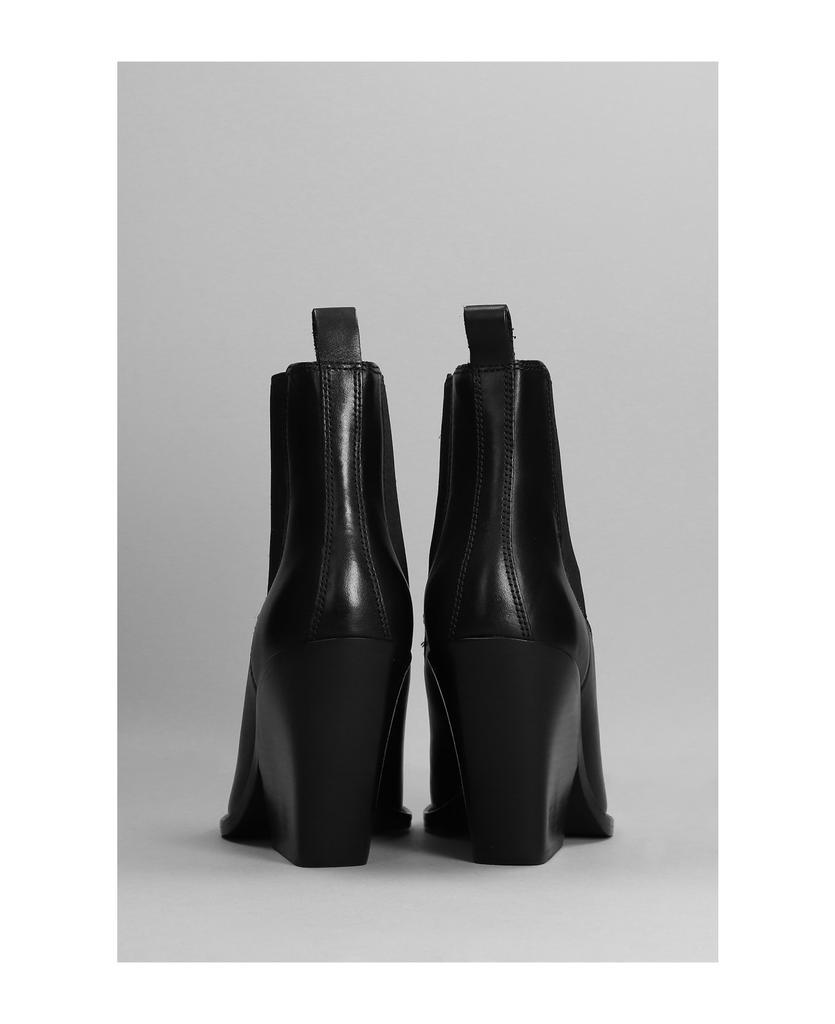 商品Ash|Bowie Texan Ankle Boots In Black Leather,价格¥2099,第6张图片详细描述