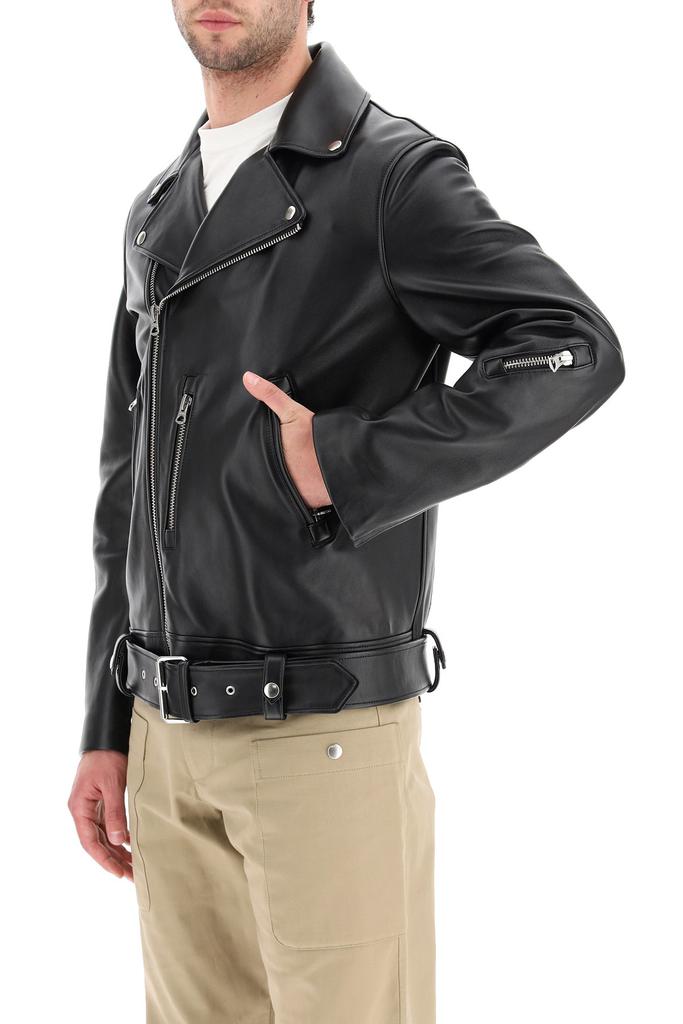 Acne studios leather biker jacket商品第4张图片规格展示