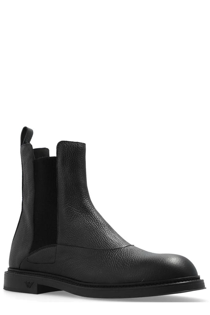 商品Emporio Armani|Emporio Armani Round-Toe Ankle Boots,价格¥2157,第2张图片详细描述