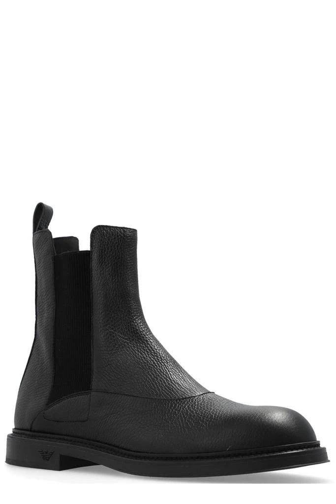 商品Emporio Armani|Emporio Armani Round-Toe Ankle Boots,价格¥3084,第2张图片详细描述