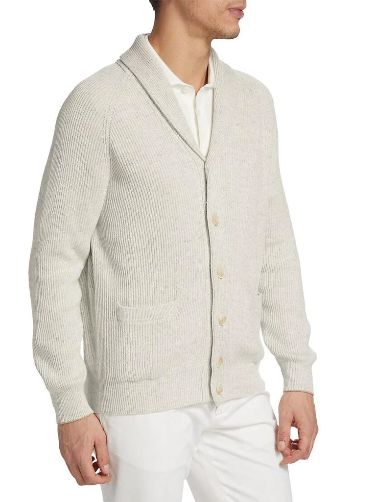 商品Brunello Cucinelli|Cotton-Blend Shawl Cardigan,价格¥14704,第3张图片详细描述