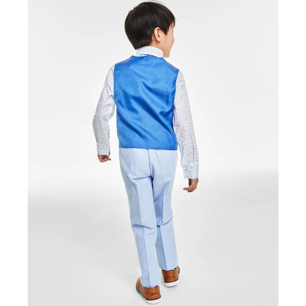 商品Nautica|Little Boys 4-Pc. Oxford Floral Vest Set,价格¥288,第2张图片详细描述
