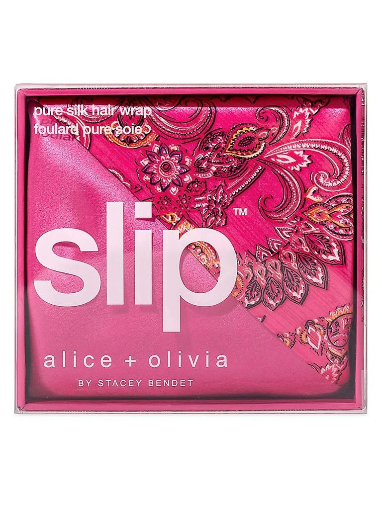 商品Slip|Slip X Alice & Olivia Silk Hair Wrap,价格¥638,第1张图片