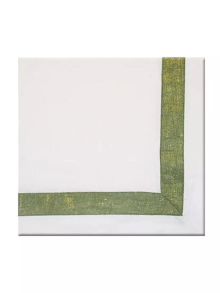 商品Nomi K|Shimmer Border Linen Napkin Set of 4,价格¥1319,第1张图片