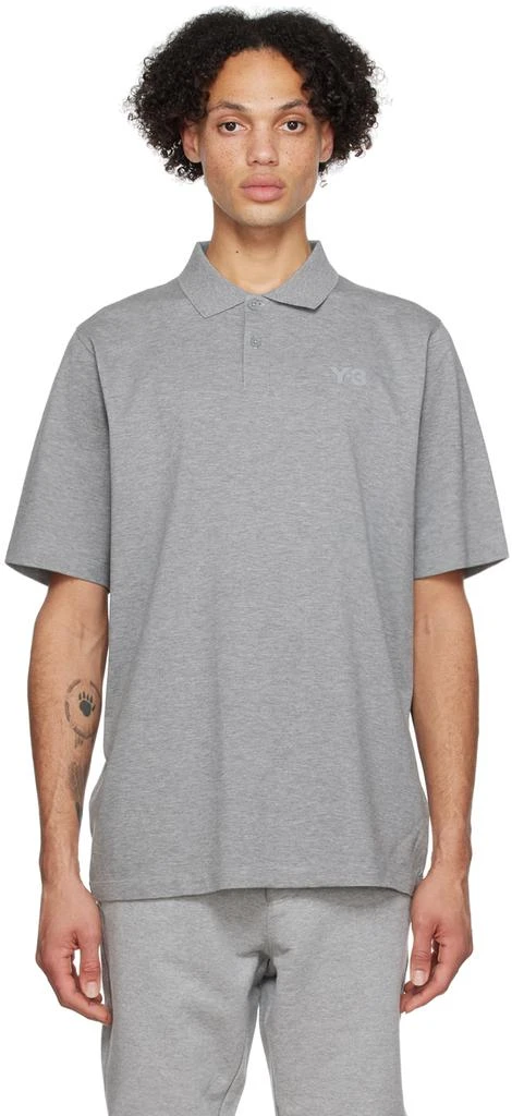 商品Y-3|Gray Classic Polo,价格¥401,第1张图片