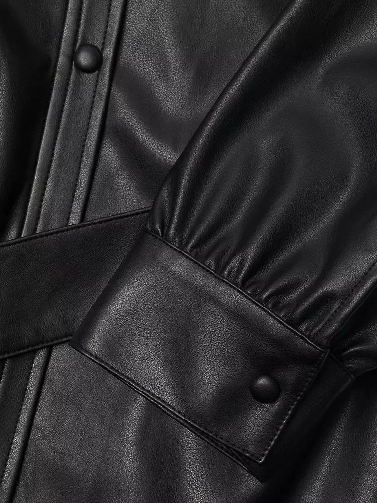 Faux Leather Trench Dress 商品