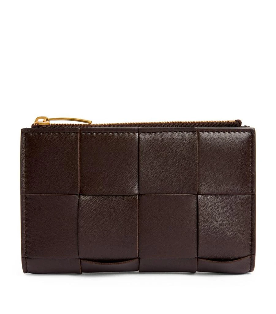 商品Bottega Veneta|Leather Intrecciato Bifold Wallet,价格¥6027,第1张图片