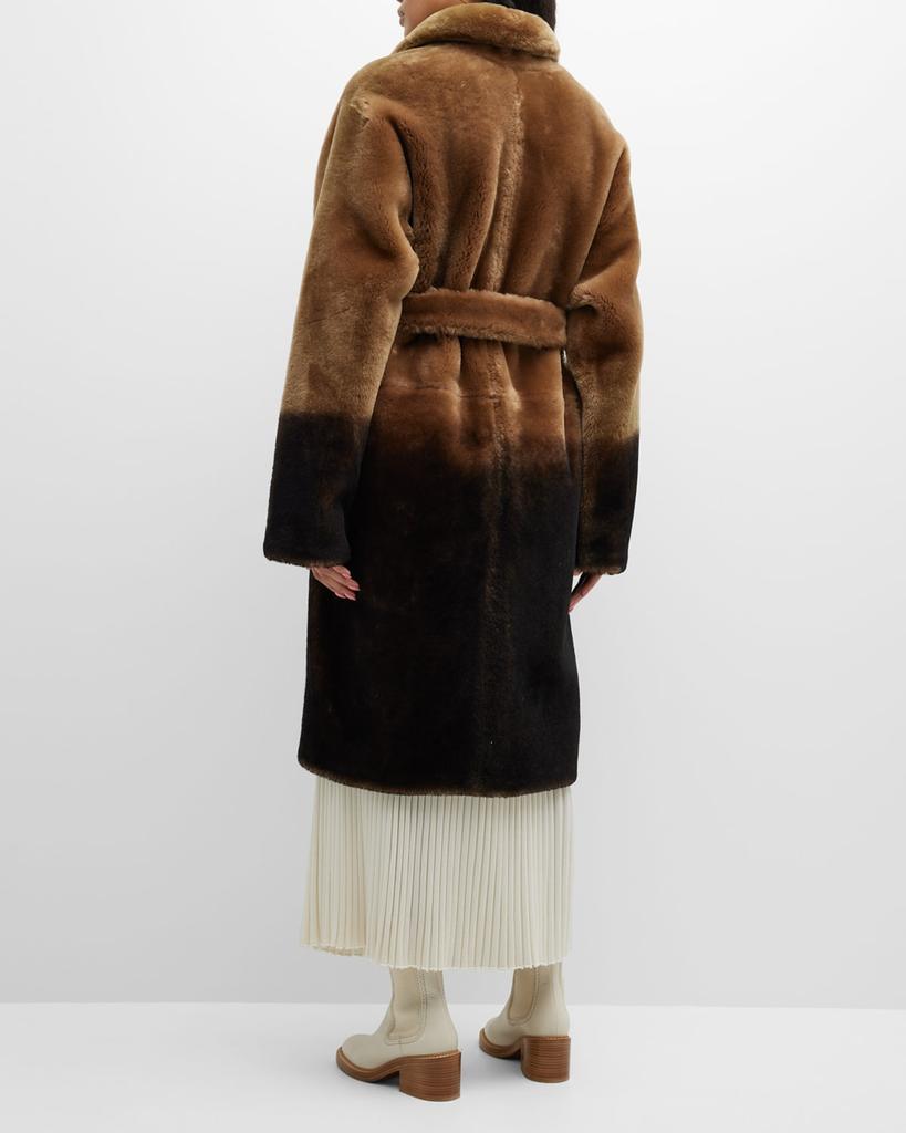 Lyra Shearling Wrap Coat商品第5张图片规格展示