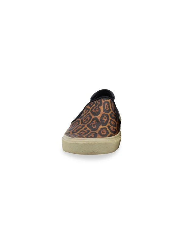 商品[二手商品] Yves Saint Laurent|Saint Laurent Venice Leopard-Print Slip On Sneakers In Multicolor Canvas Athletic Shoes Sneakers,价格¥2129,第3张图片详细描述