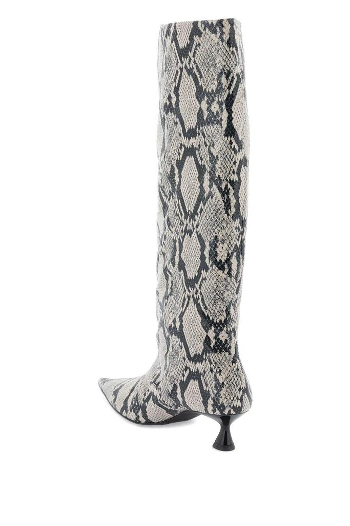 商品Ganni|Snake-printed soft slouchy high boots,价格¥1750,第2张图片详细描述