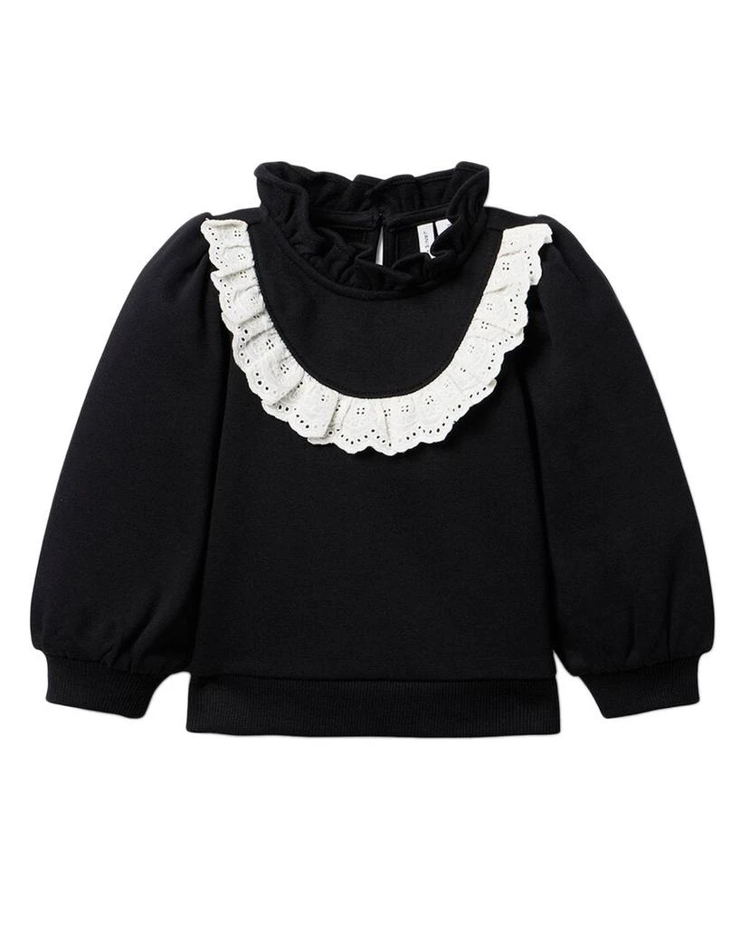 商品Janie and Jack|Eyelet Ruffle Sweatshirt,价格¥185,第1张图片