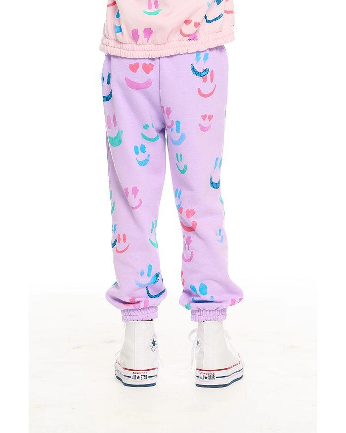 商品Chaser|Girls' Smiley Fleece Jogger Pants - Little Kid,价格¥198,第3张图片详细描述