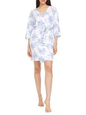 商品Flora Nikrooz|Maple 3-Piece Floral Pajama Short Set,价格¥221,第4张图片详细描述