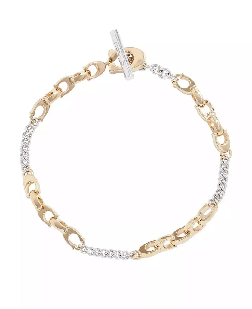 商品Coach|Signature Mixed Chain Bracelet,价格¥711,第2张图片详细描述