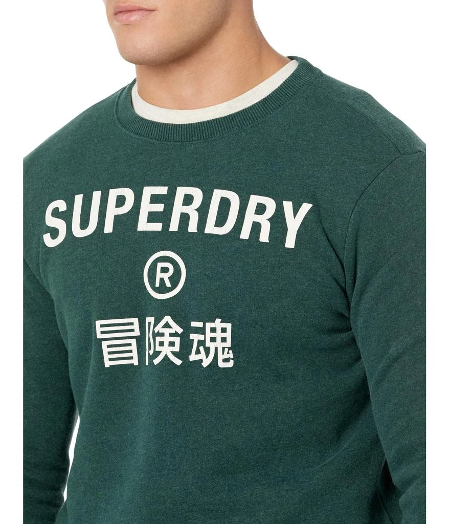 商品Superdry|Vintage Corp Logo Marl Crew,价格¥216,第3张图片详细描述