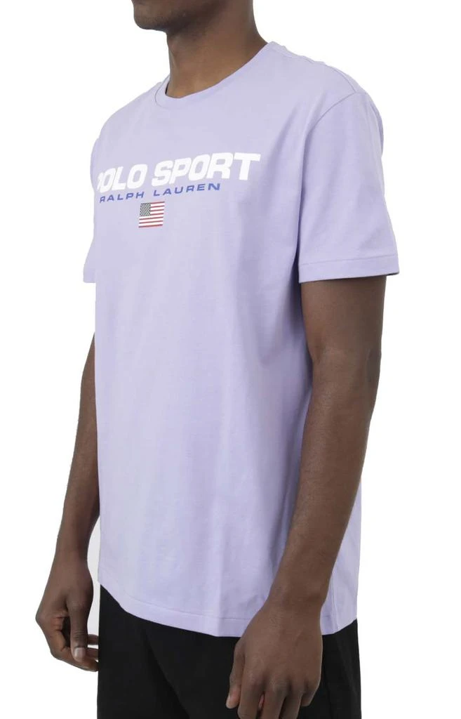 商品Ralph Lauren|Classic Fit Polo Sport Jersey T-Shirt - Sky Lavender,价格¥427,第2张图片详细描述