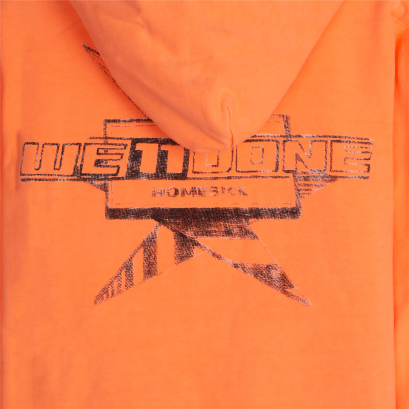 We11done 男士橘色印花卫衣 WD-TH1-21-502-U-NO商品第3张图片规格展示