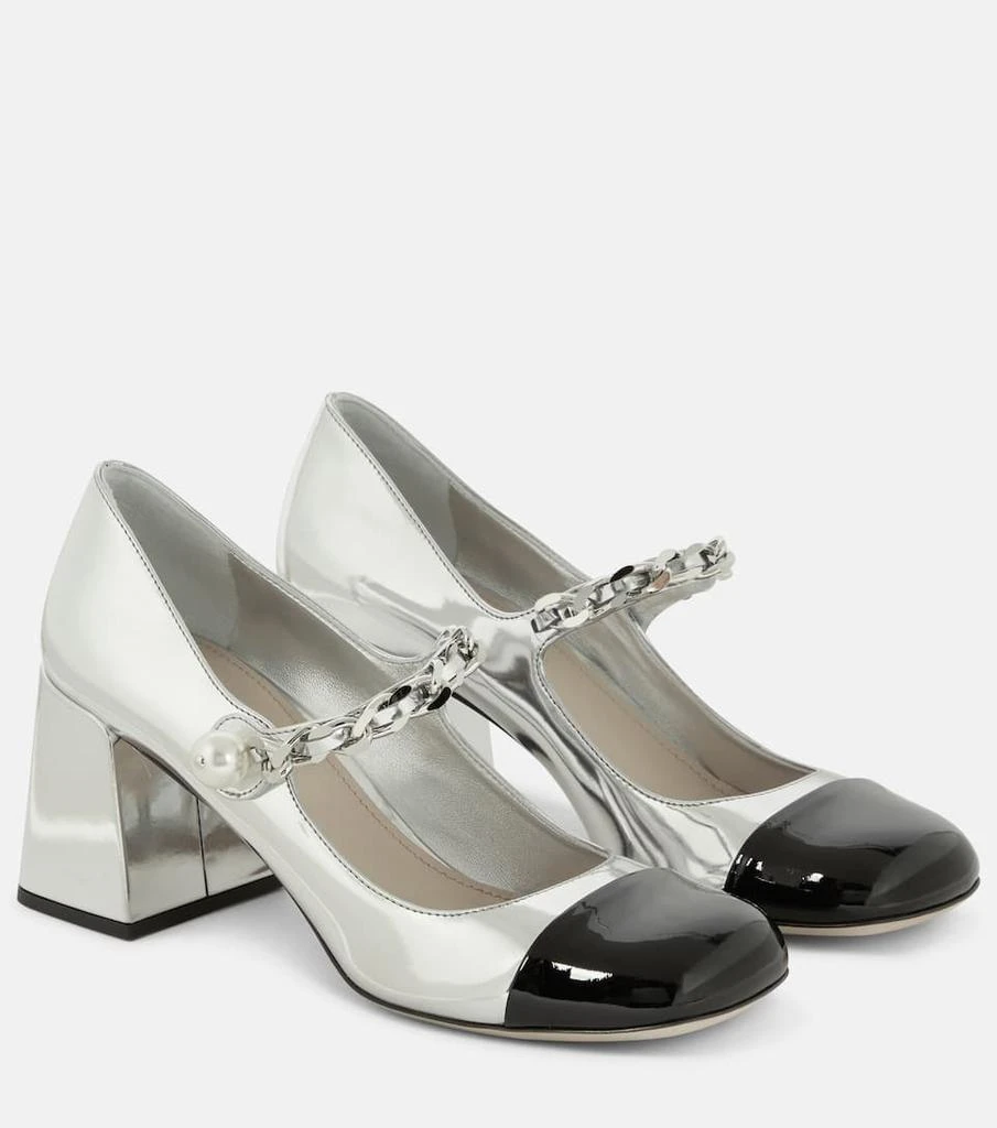 商品Miu Miu|Mary Jane leather pumps,价格¥7189,第1张图片